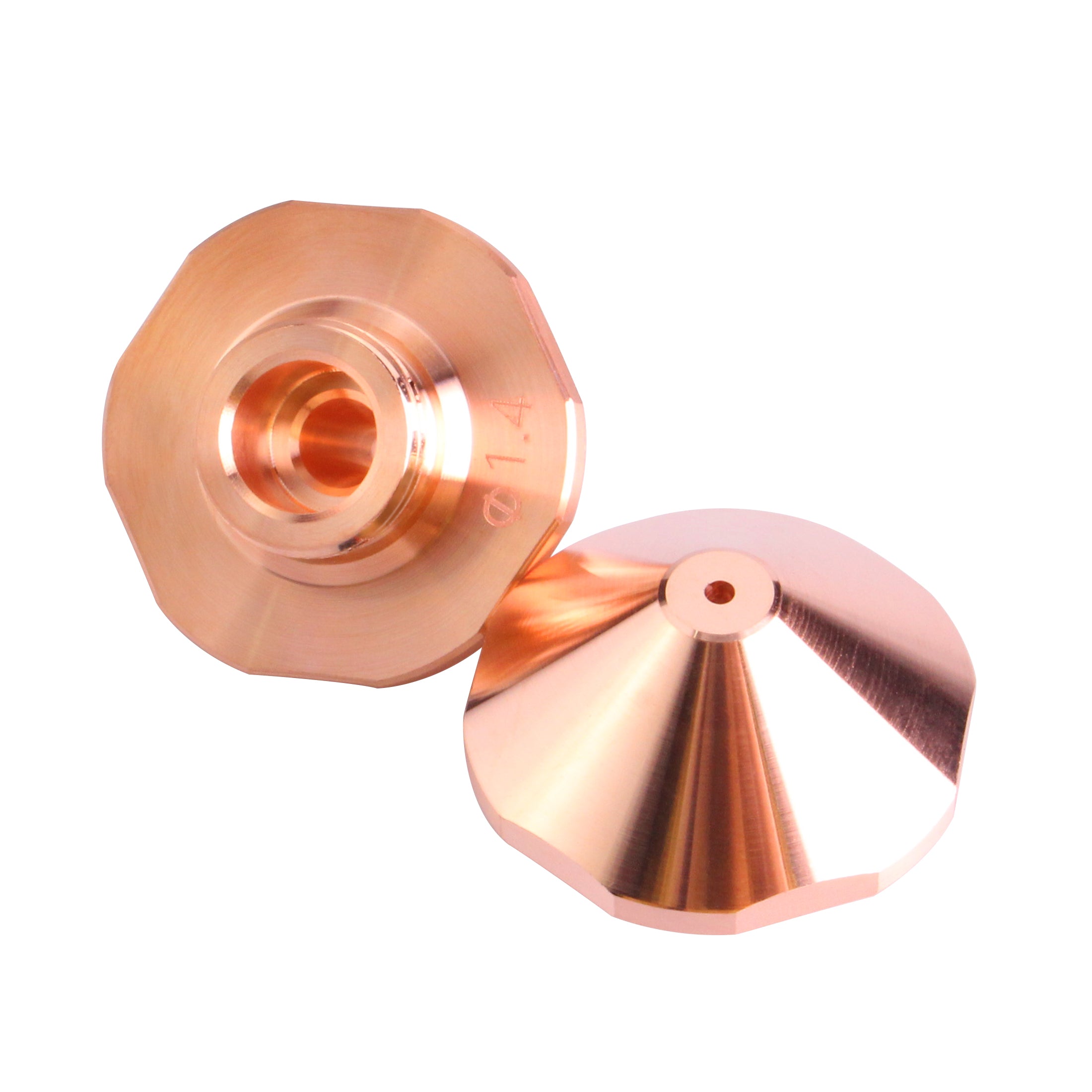 EAA Laser Nozzles 1.2–2.7mm, Single Layer, Compatible with Trumpf Fiber Laser Cutting Machines 10-Pack