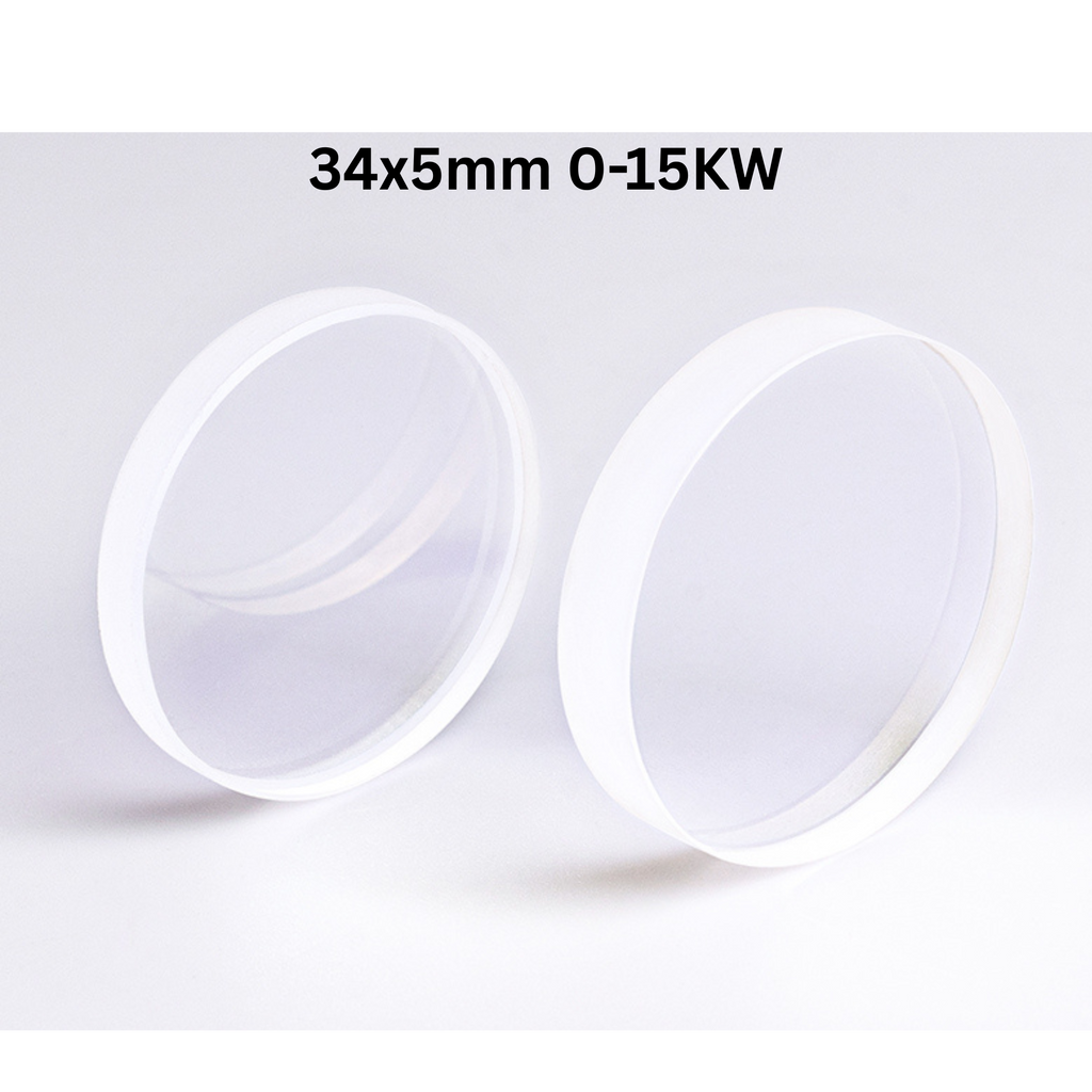 Protective Lens 34x5mm 0-10kW / 0-15kW with Fused Silica Coating for Trumpf Fiber Laser Cutting Machines