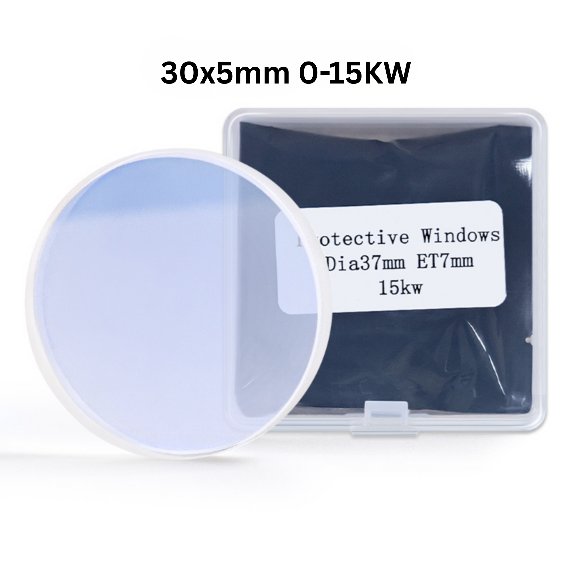 Lentille de protection 34 x 5 mm 0-10 kW / 0-15 kW avec revêtement en silice fondue pour machines de découpe laser à fibre Trumpf