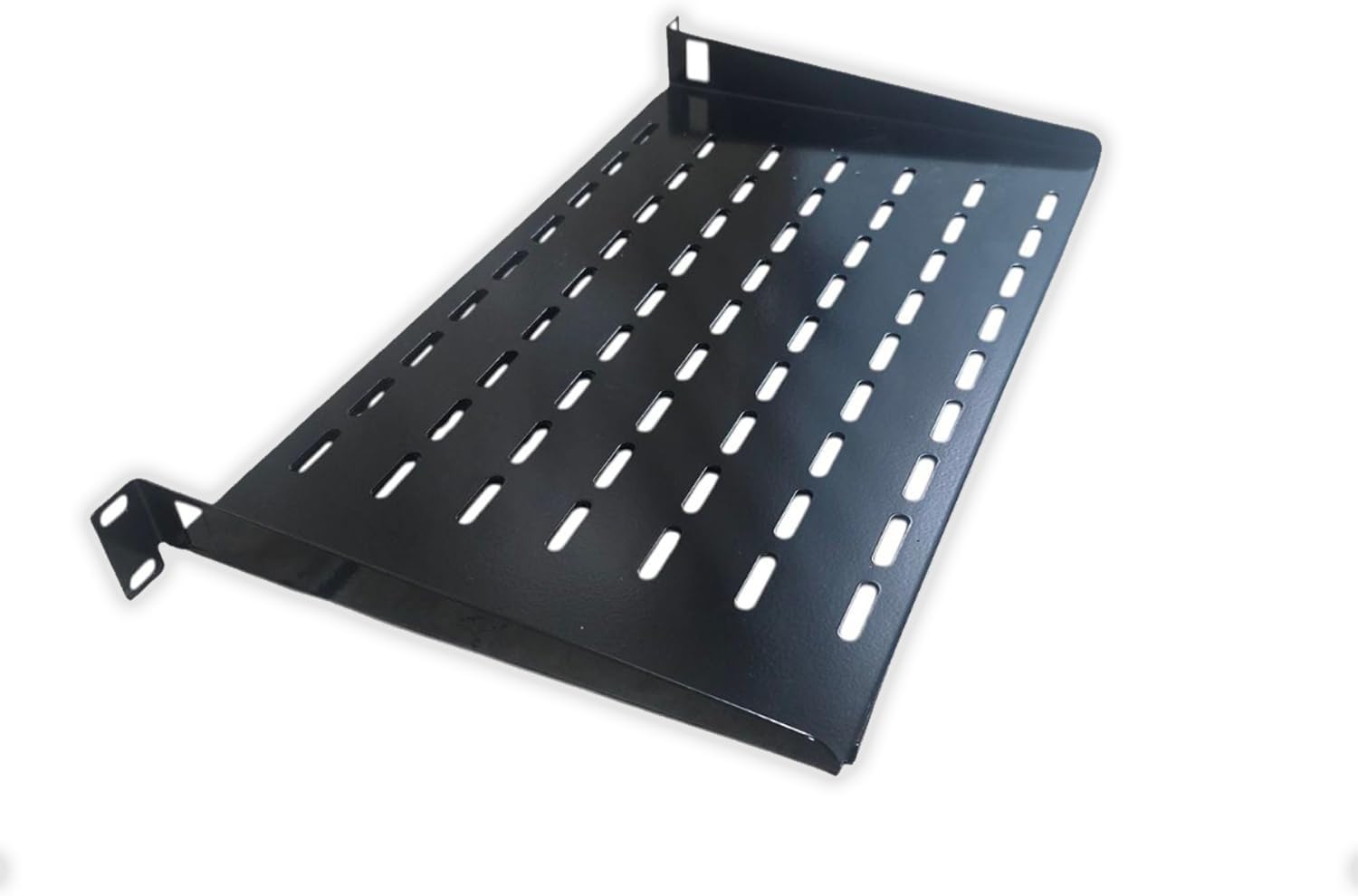 Server Rack Shelf 1U – 19-Inch Universal Mounting Tray for Rack & Wall Mount – Cantilever Style, Good Airflow – Supports up to 130lbs (59kg) – Made in Canada (1-Pack)