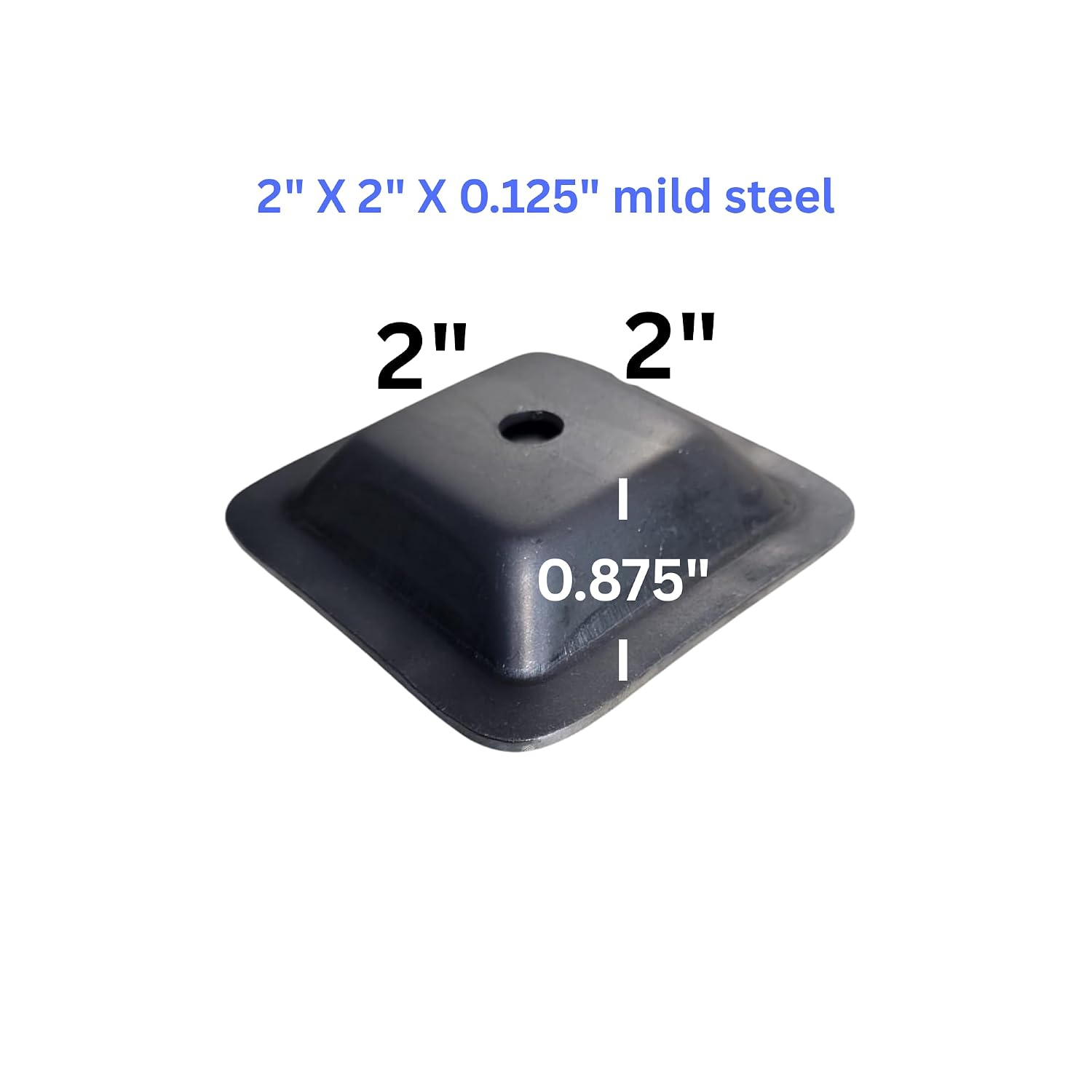Weld-On Bin Stacking Feet Cups – 2" x 2" Heavy-Duty Steel Stackable Foot Sockets for Pallet & Metal Bins (12 Pieces)