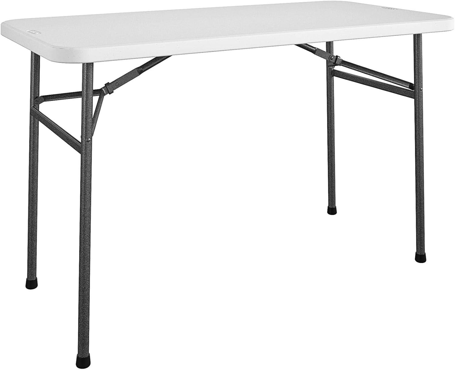 COSCO 4 ft. Straight Folding Utility Table, White
