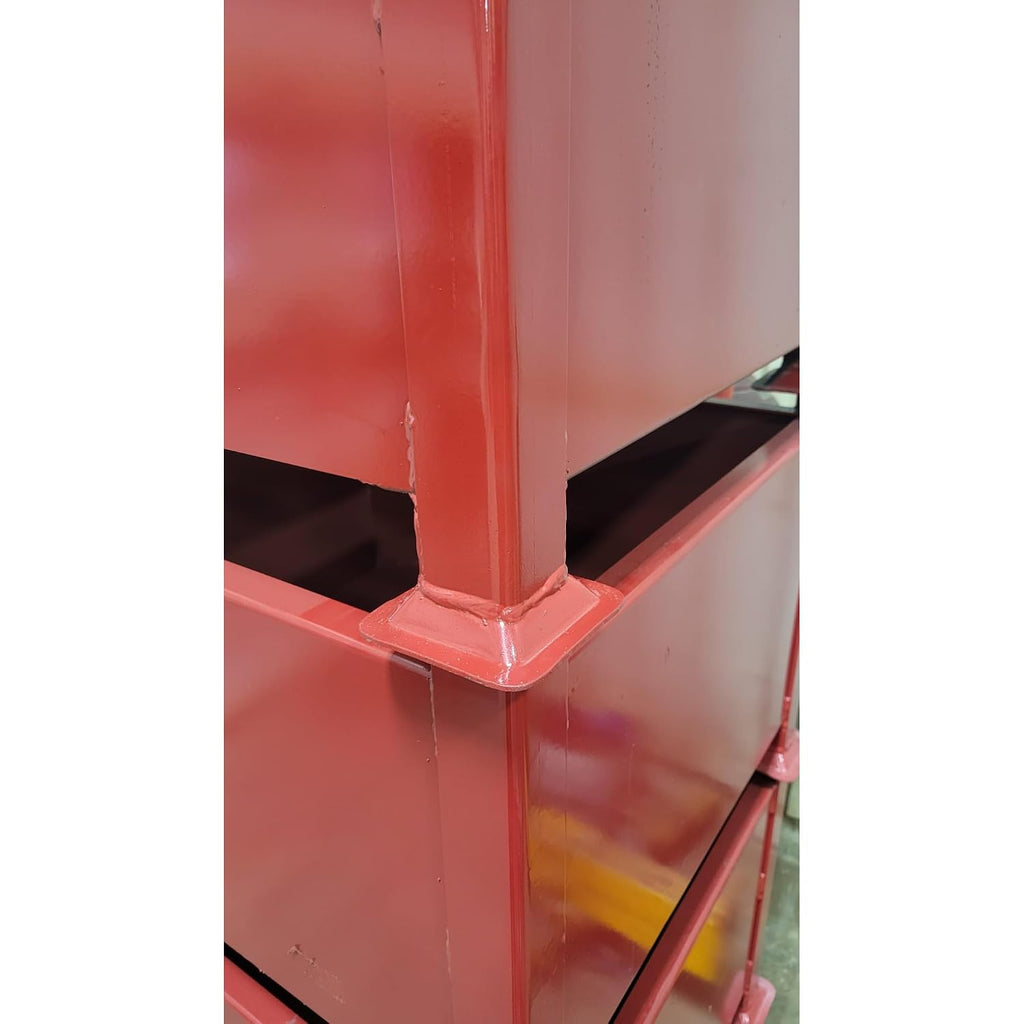 Weld-On Bin Stacking Feet Cups – 2" x 2" Heavy-Duty Steel Stackable Foot Sockets for Pallet & Metal Bins (12 Pieces)