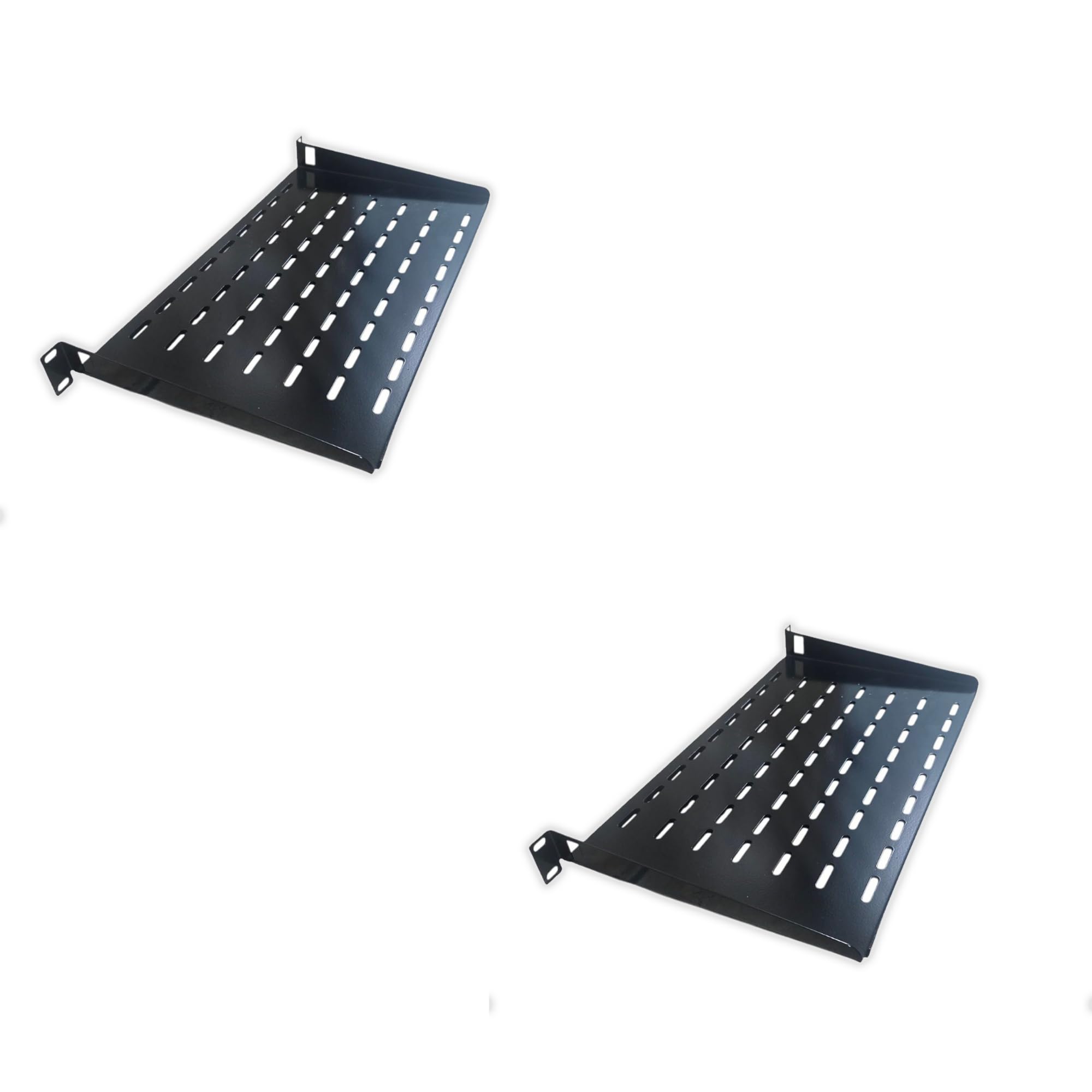 Server Rack Shelf 1U – 19-Inch Universal Mounting Tray for Rack & Wall Mount – Cantilever Style, Good Airflow – Supports up to 130lbs (59kg) – Made in Canada (1-Pack)