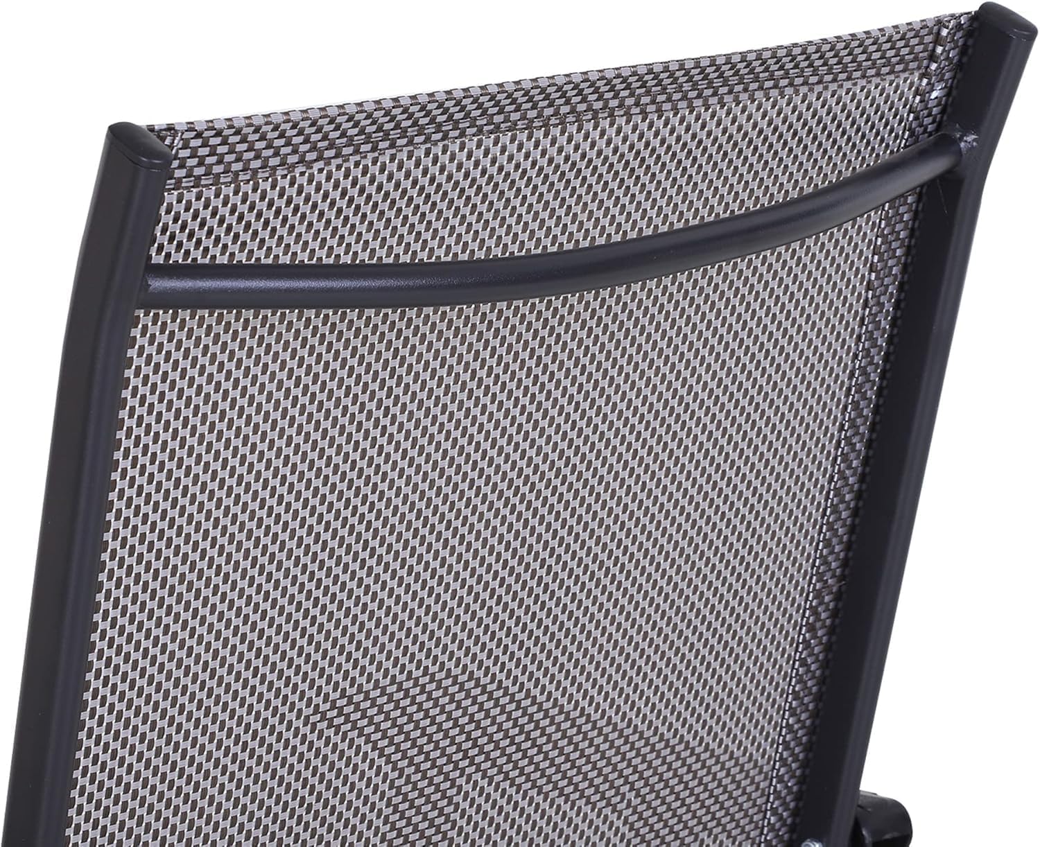 BluSkyze 4-Piece Folding Dining Chair Set for Relaxing on Patio, Balcony, or Garden, Comfortable Outdoor Furniture with Armrests, Grey