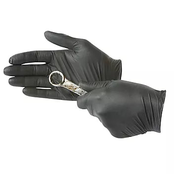 Black Industrial Nitrile Gloves - Powder-Free, 6 Mil