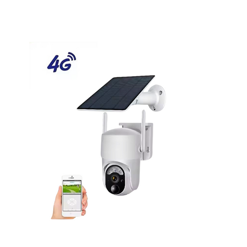 4G Solar-Powered PTZ Security Camera (with SIM Card Slot)