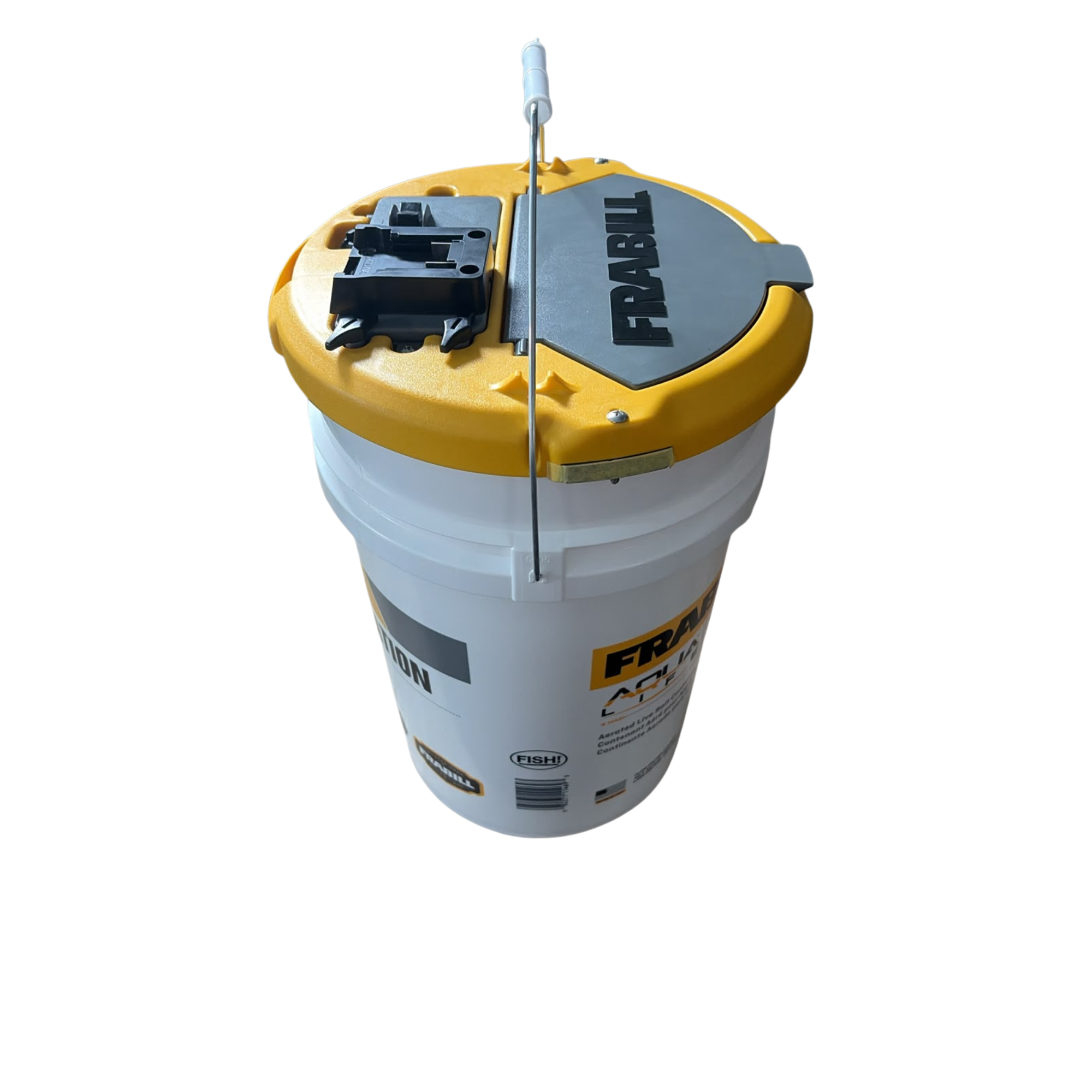 Universal Cordless Bait Station Kit - Frabill Bucket Adapter for DeWalt 20V MAX & Milwaukee M18 Batteries