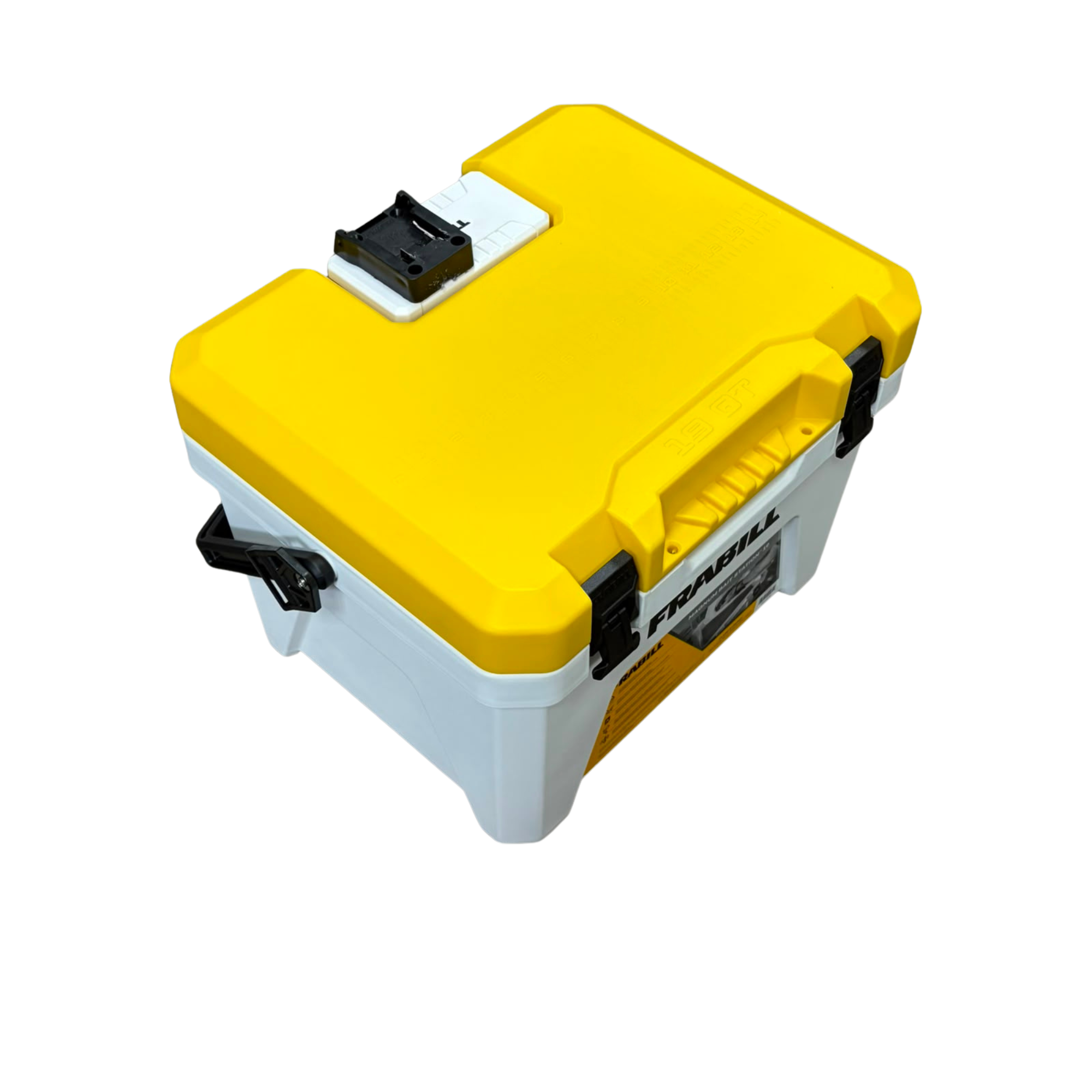 Universal Cordless Magnum Bait Station Kit - Frabill Adapter for DeWalt 20V MAX & Milwaukee M18 Batteries