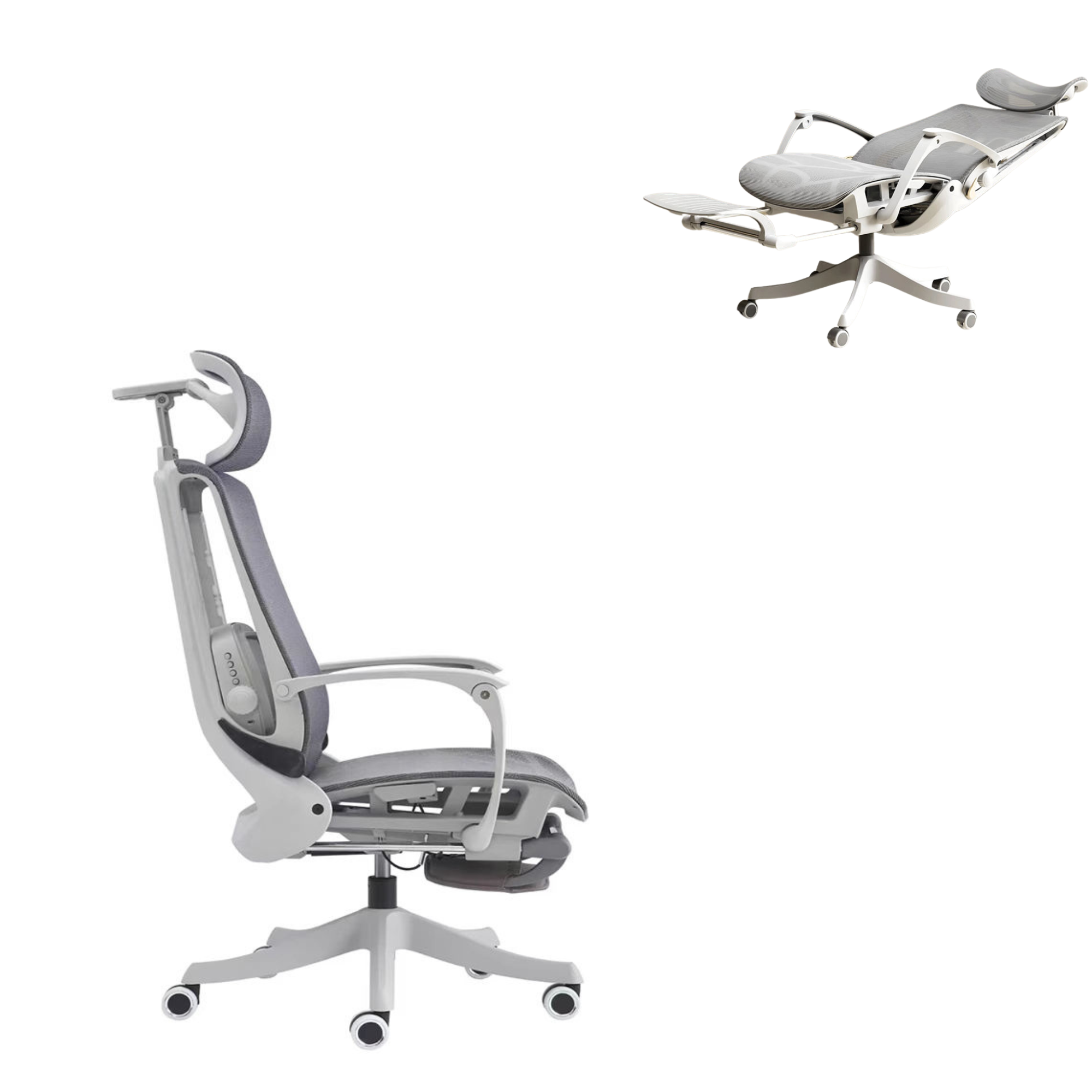 Zero-Gravity 165° Ergonomic Office Chair | Lie-Flat Recliner with 5D Headrest, Lumbar Massage & Footrest